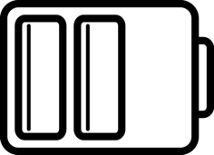 Battery Load Outline Svg Vector, Free Vectors File